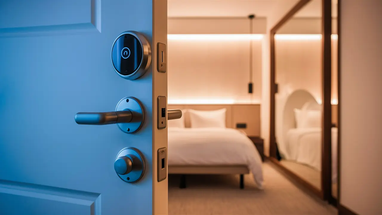 Auto-Locking Hotel Rooms